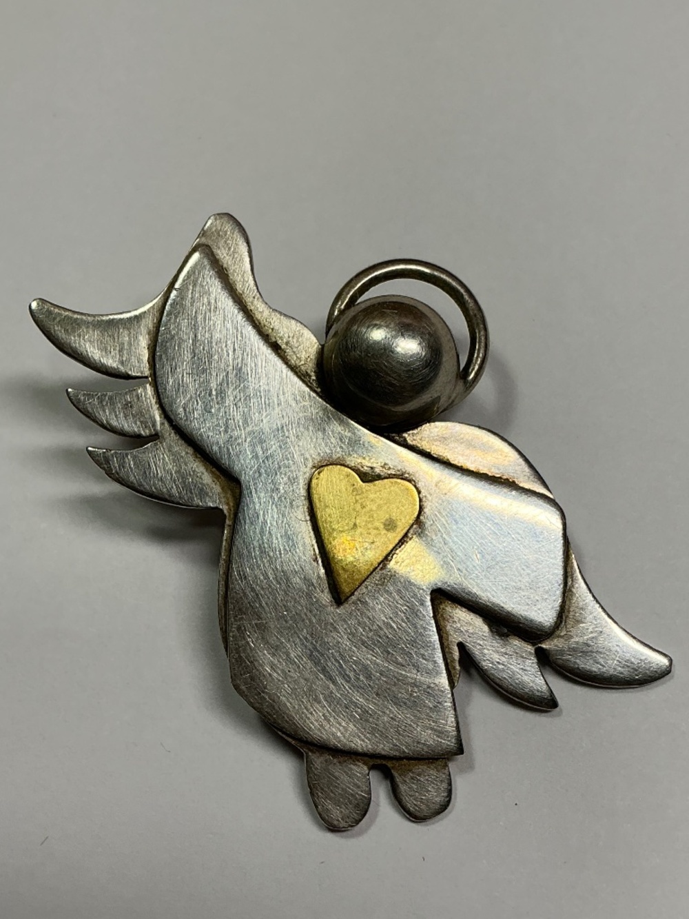 Sterling Signed Angel 😇 Pendant